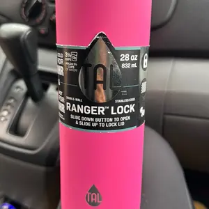 TALHYDRATION TAL RANGER LOCK 28 oz 832 mL Double-Wall Stainless Steel Keeps Drinks Cold 50hr Hot 10hr Pink Bottle