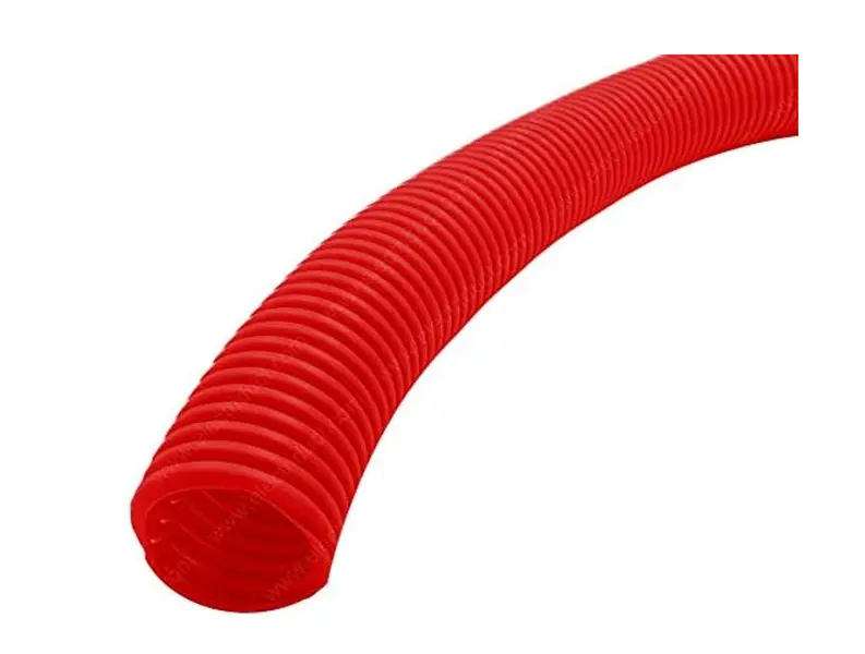 212 MAIN Corrugated Flexible Slit Polyethylene Wire Loom Tubing, 0.75 in Nominal Diameter, 100 ft Length, Red, 3 lbs Cables Management Accessory for Phones & Electronics Wires & Cables Organization
