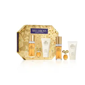 White Diamonds Women's Perfume Set - Eau de Toilette, Parfum Replica, Body Lotion - 3-Piece Collection with Fresh Floral Notes & Hydrating Lotion