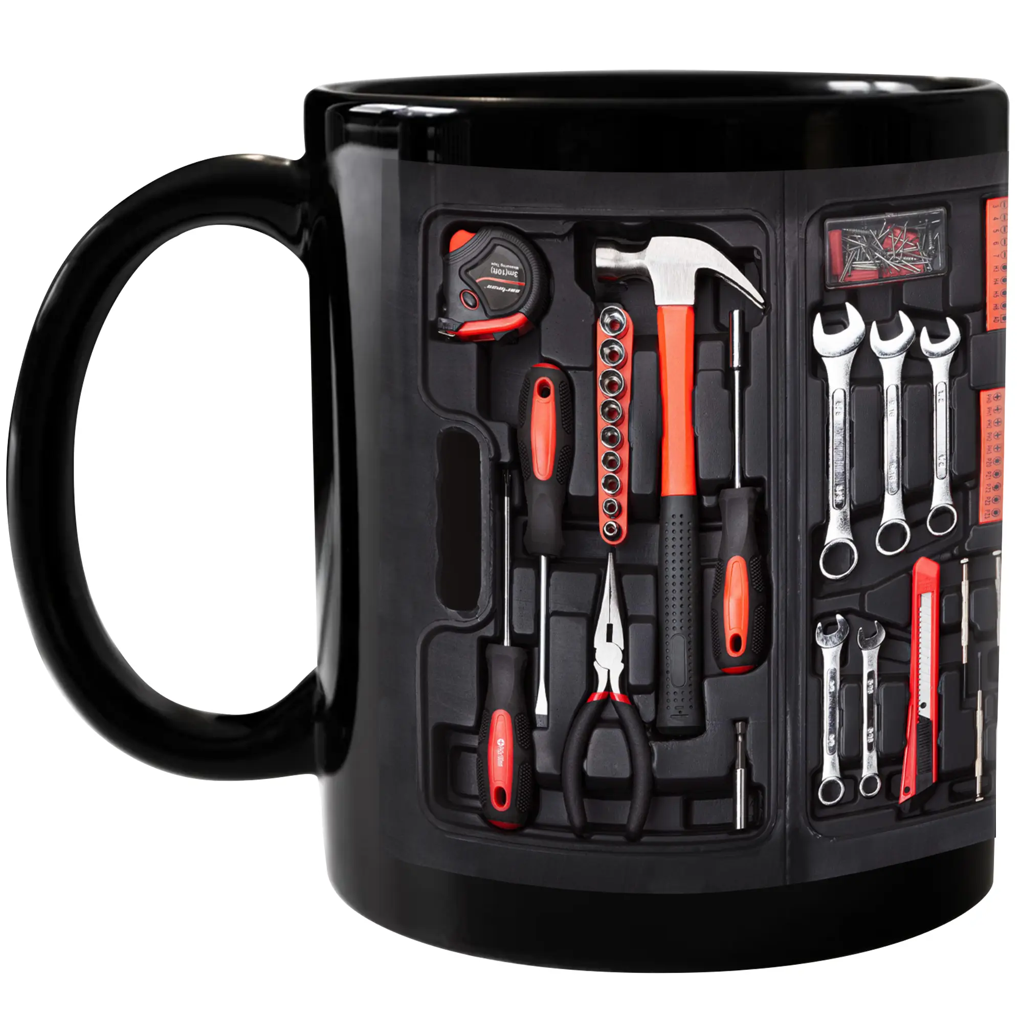 CupiCo Mechanic Tool Box Ceramic Mug, Mechanic Tools Coffee Mug, Toolkit Tea Cup, Gift Mug For Dad Mugs, Gift For Him Drinkware