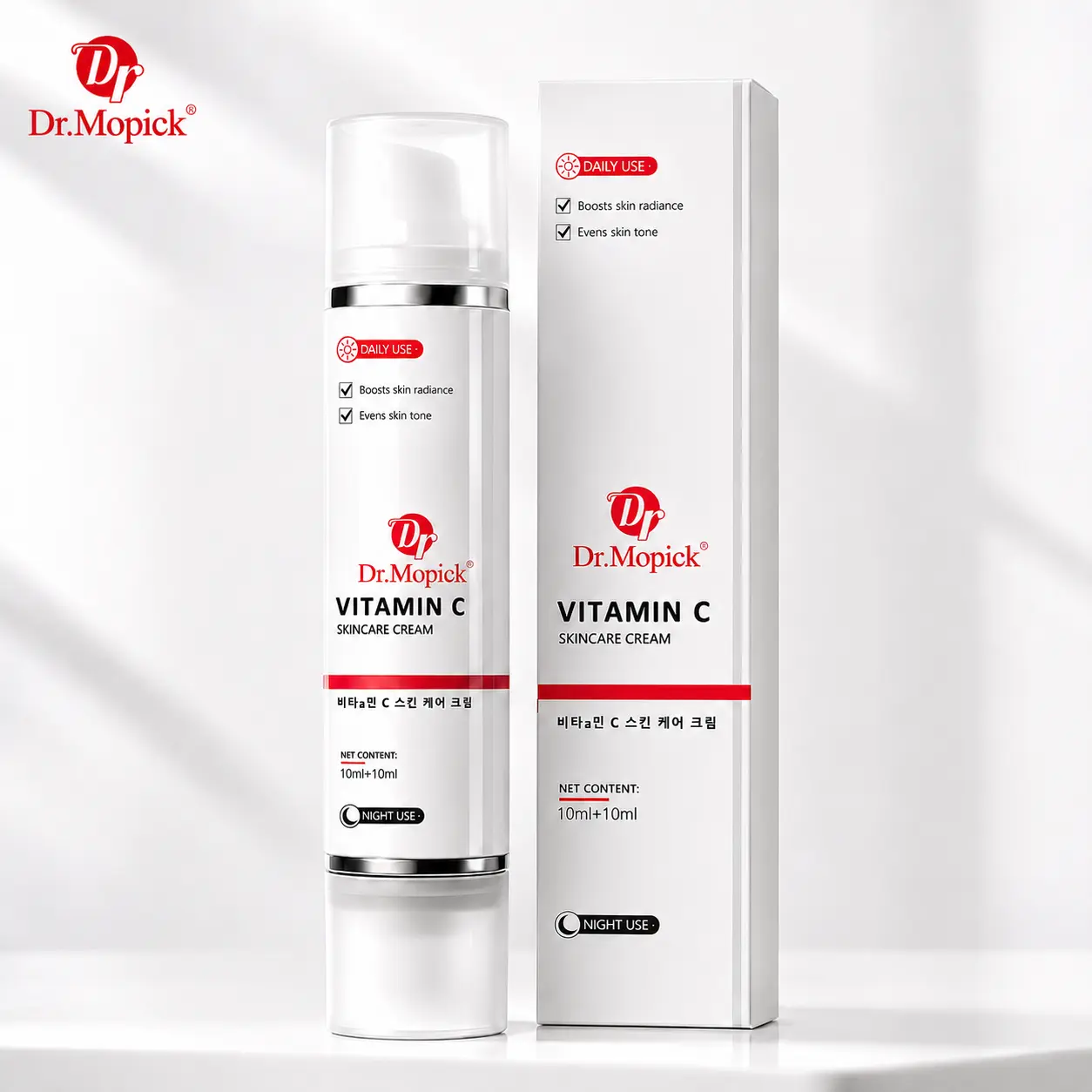 Dr.Mopick Enhances skin clarity.Daily Hydra-Gel Cream 24H Moisture Oil-Free for All Skin Types Even Skin Tone Hydrating Moisturizer with Ursolic Acid & Vitamin C Complex - Hydrate
