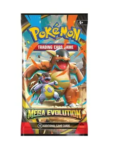 Pokemon Mega Evolution Booster Pack - 10 Additional Game Cards with Ultra Rare Full Art & Secret Rare Cards - Authentic TCG Product