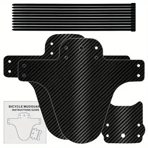 Bicycle Mudguard Kit, Bicycle Front & Rear Mudguard with Mounting Accessories, Bicycle Fender Accessories for Outdoor Cycling
