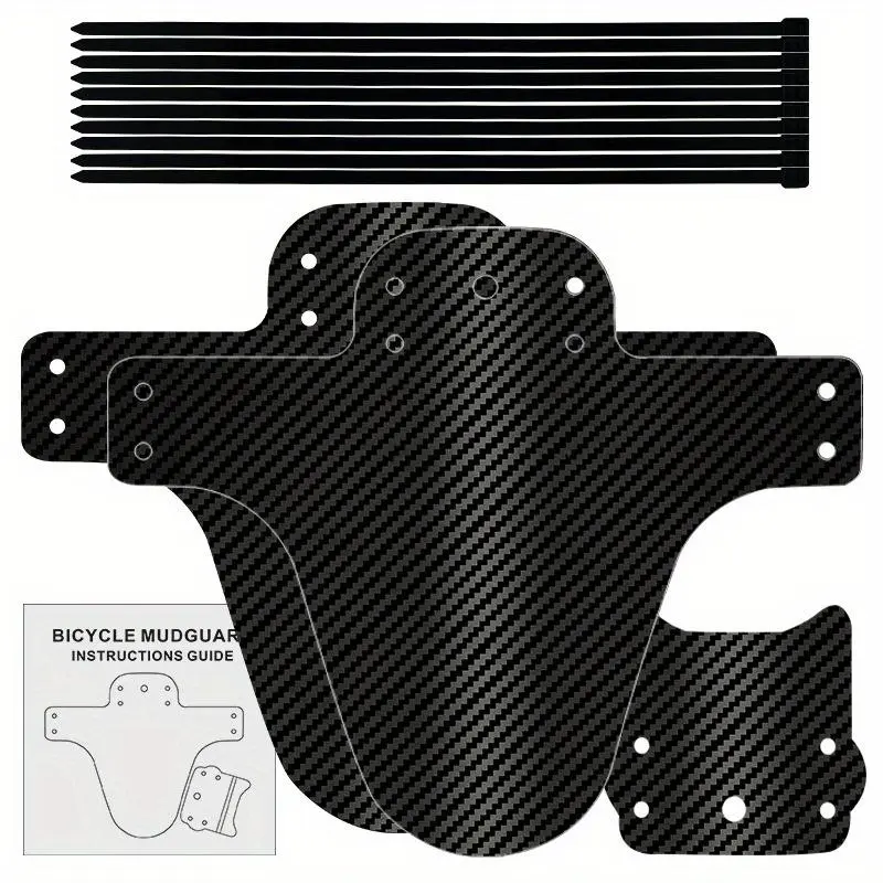 Bicycle Mudguard Kit, Bicycle Front & Rear Mudguard with Mounting Accessories, Bicycle Fender Accessories for Outdoor Cycling, Bike Accessories