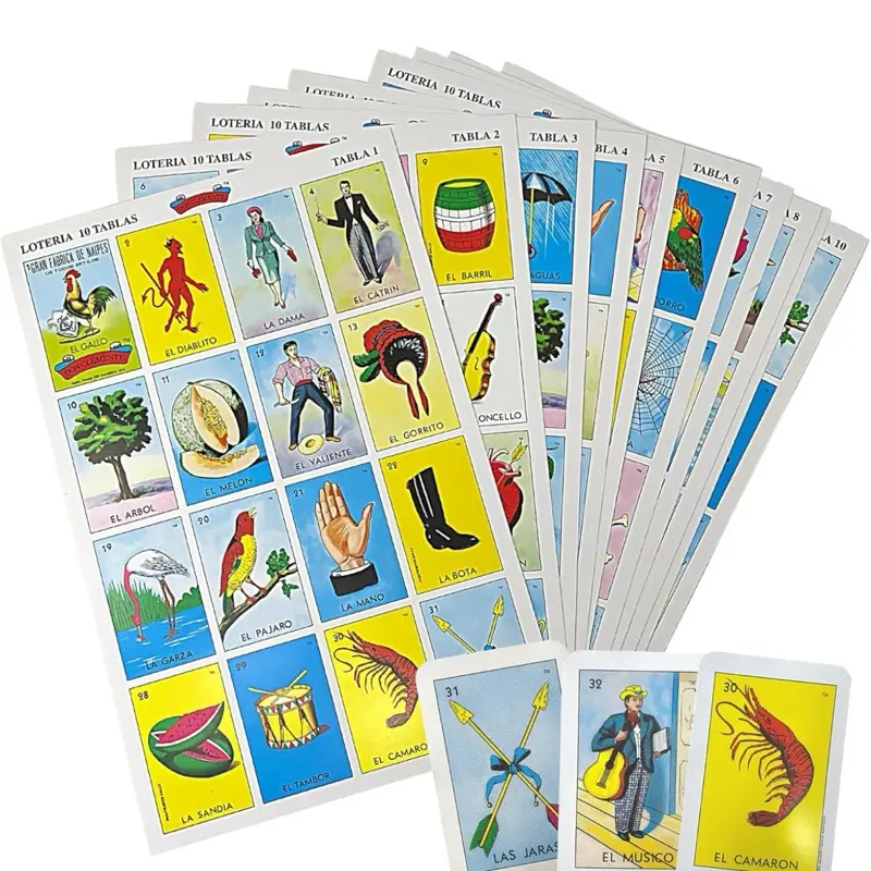 Jumbo Loteria Autentica Mexican Bingo, Colorful and Educational Cards party Game  10 Tables