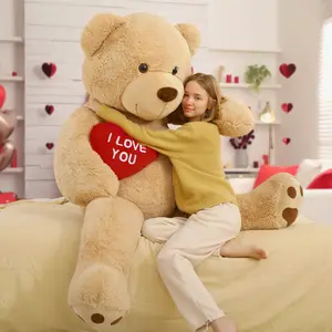 MaoGoLan 6ft Giant Teddy Bear Stuffed Animal with "I Love You" Heart - Soft Huggable Jumbo Plush for Girlfriend Boyfriend Wife Lover - Perfect Gift for Valentine's Day Anniversary Birthday#BlackFriday #ChristmasGift
