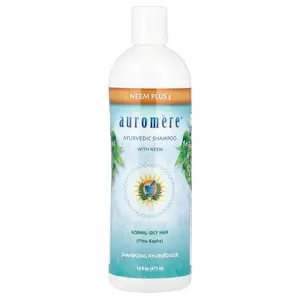 Auromere Neem Plus 5, Ayurvedic Shampoo with Neem, 16 fl oz (473 ml)