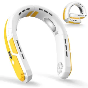 New D26 Portable Neck Fan, Hands-Free Leafless Personal Fan, Three-Speed Rechargeable USB Cooler, 360° Hanging Design, Foldable Neck Fan, Office & Travel Use
