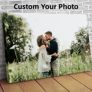 Custom Canvas Poster: Personalized Friends  Wedding Anniversary Engagement Present ,Canvas Prints with Your Photos, Creative Wall Art, Bedroom Wall Art, Home Decor Paintings, Love Theme, Gift Idea
