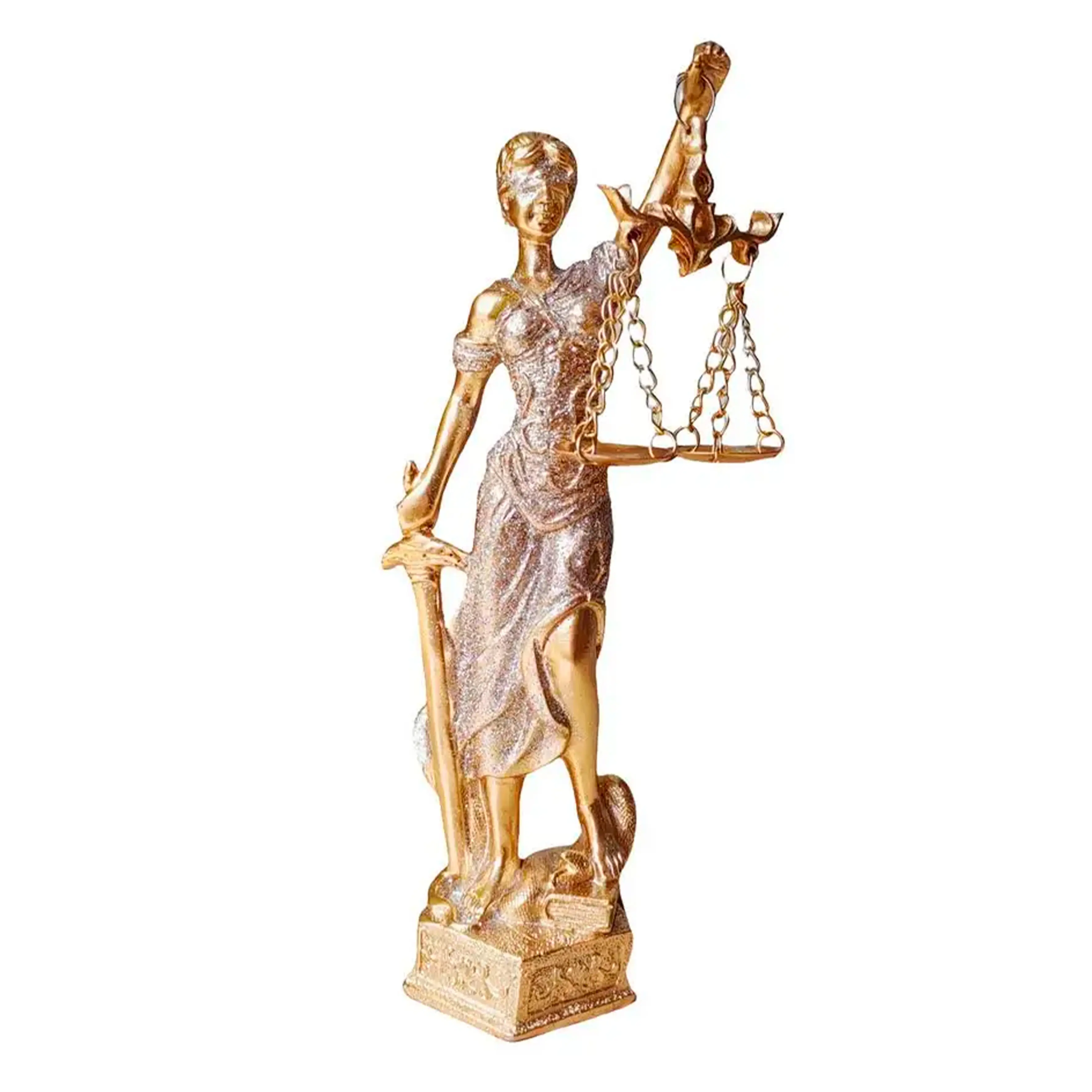 Greek Goddess of Justice Themis Statue - Blind Lady Justice Scales Sculpture, Retro Aesthetic Room Office Decor, Creative Collectible Figurine Art Gift for Home Library Desk