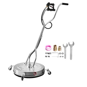 VEVOR 24" Pressure Washer Surface Cleaner 4 Wheels Dual Handle 4000 Max PSI