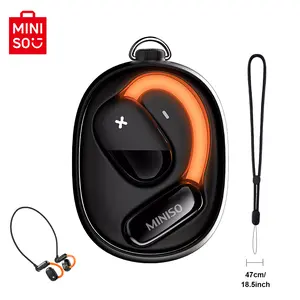 MINISO Open Wireless Earbuds Bluetooth, Headphones Stereo,Built-in Mic Headset,headphones Stereo,30H Long Playtime,High-quality Sound Earbuds,Suitable,For Gym Running Workout