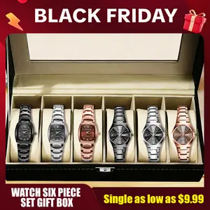 Ladies Fashion Watch Gift Box Set Stylish Wristwatch Perfect For Parties Everyday Wear Top Choice As A Gift Goes Well With Everything Exquisite Watch Set Also Makes Christmas Present Ideal Choice