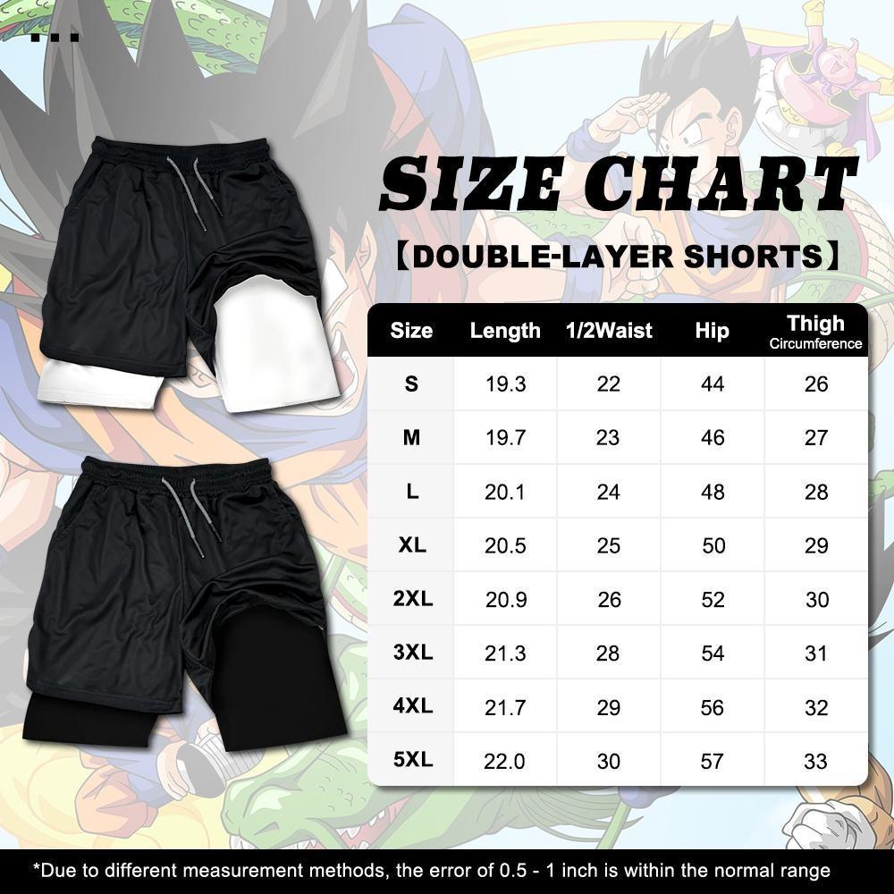 Digimon  Anime 80s 90s Double-Layer Sports Shorts Graphic Shorts Black Camo Streetwear Shorts Men Outfits Men Vacation Outfits Shorts