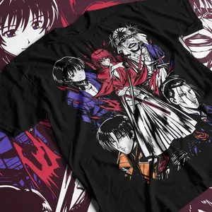 Unisex Custom Samurai kenshin fan Unisex Jersey Short Sleeve Tee