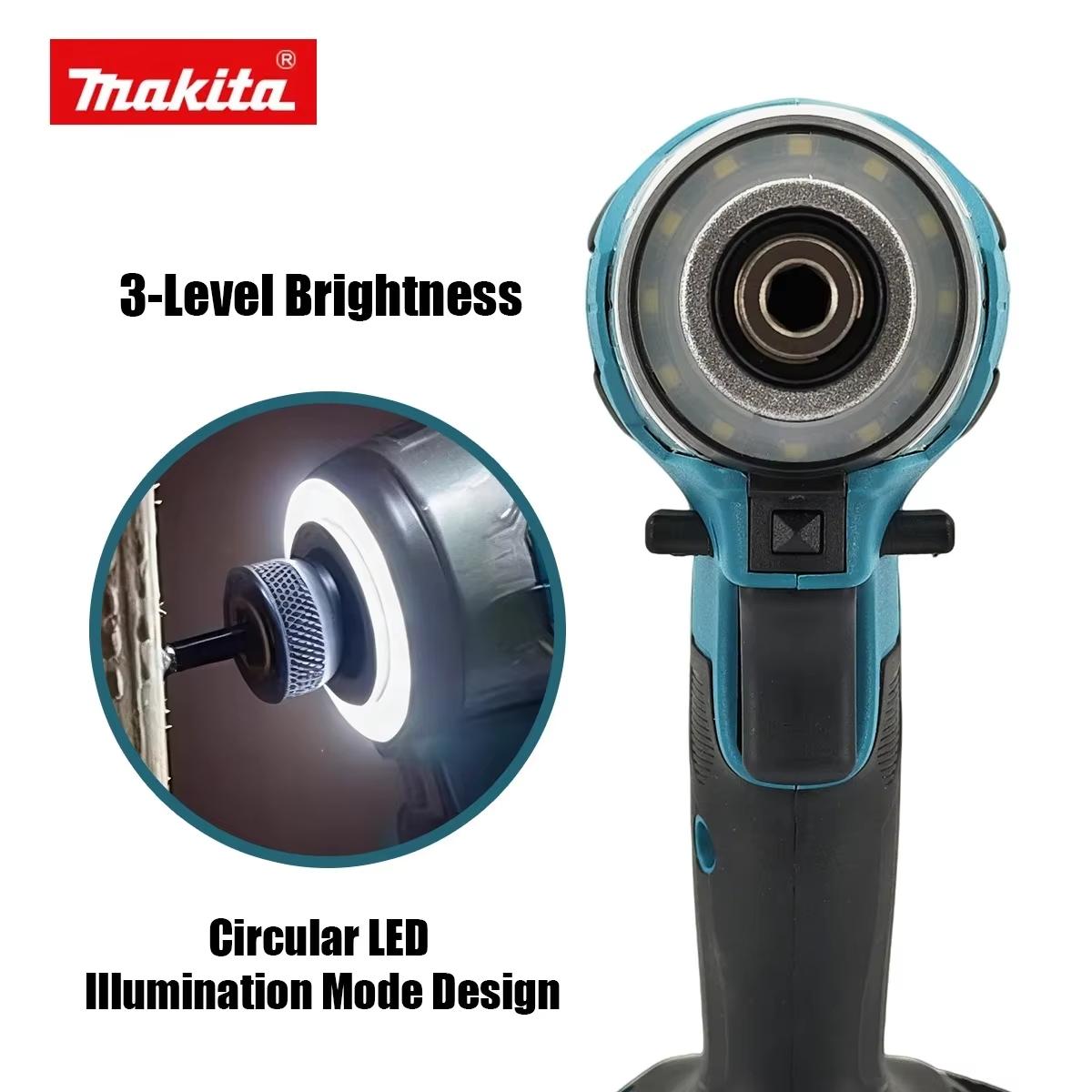 Makita DTD173 18V Brushless Impact Driver Power Tool Kit With Multi Adjustable Working Modes, Built For Cabinet Installation, Deck Framing And Interior Woodworking Assembly For Professional Renovation Carpenters, With Battery And Charger wrench