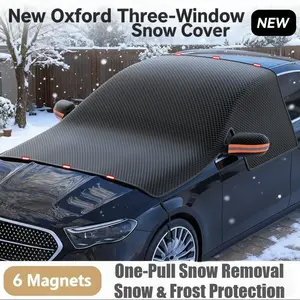 1-piece Car Winter Cover Thick Snow Block Winter Car Use / Snowy Day Parking Car Owner's Winter Gift Snow and Frost Protection Easy to Store Car Snow Block Cover Universal Car Model Suitable for SUV / Sedan Winter Essential Car Hood Cover Windshield Cover