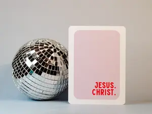 Jesus.Christ. I’m sorry. Sympathy Card – Funny Dark Humor Card for Hard Times, Job Loss, Divorce, Grief