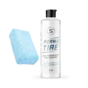Stealth Supply Perma Tire Coating - Non-Slinging Semi-Permanent Protection Against UV Rays, Road Grime, Dust, Brake Dust & Contaminants