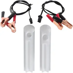 4PCS Car Fuel Injector Cleaner Tool Kit, Anti-corrosion Automotive Fuel Injector Flush Adapter Tester DIY Cleaning Tool Kit with Test Lead, 12V 24V Universal for SUV Truck RV