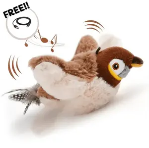 Home decorations  Fuzzy bird Decorative pendant Furry bird cat toy Can be hung in the bedroom.