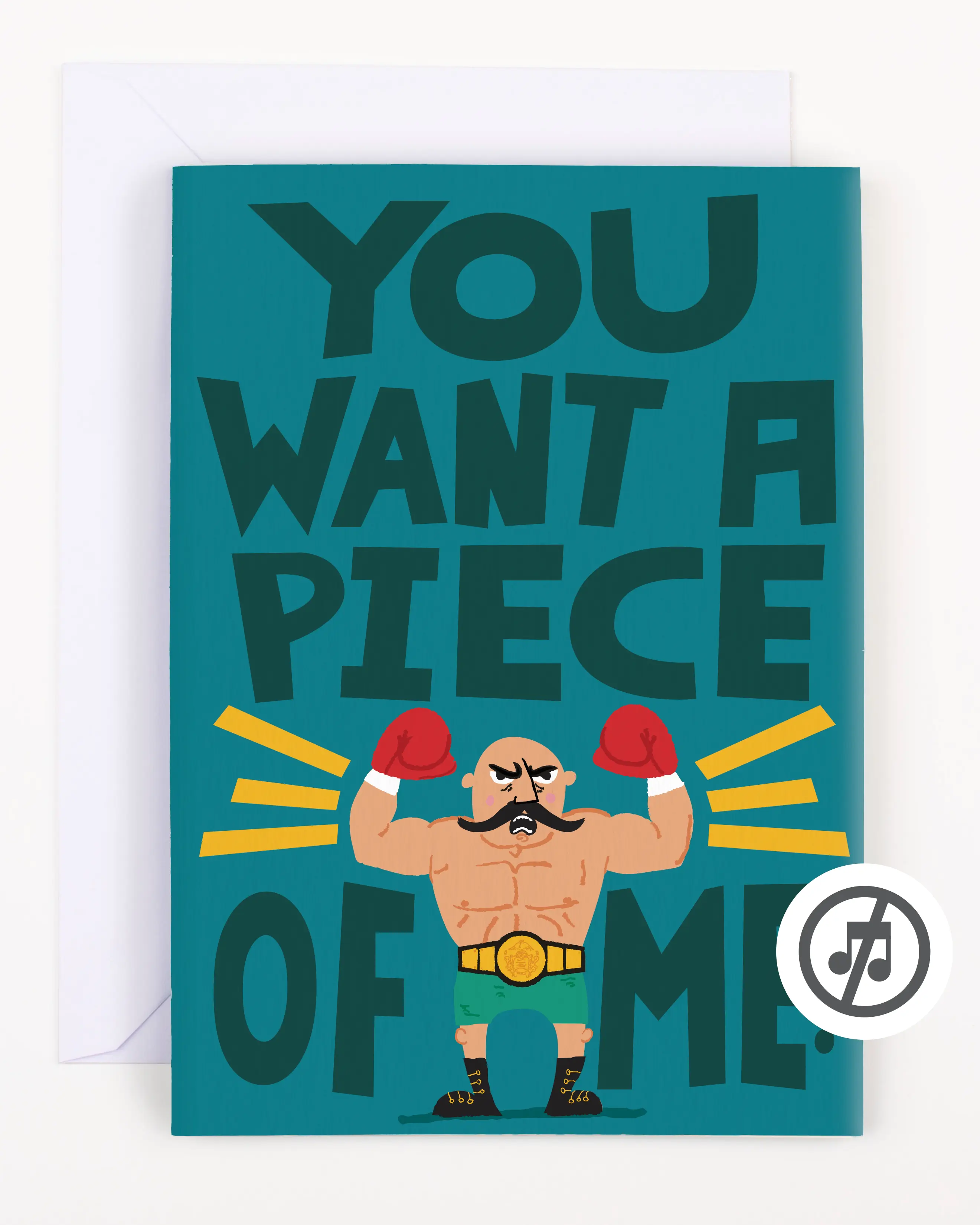 Birthday Boxer Glitter and Sticker Surprise Card