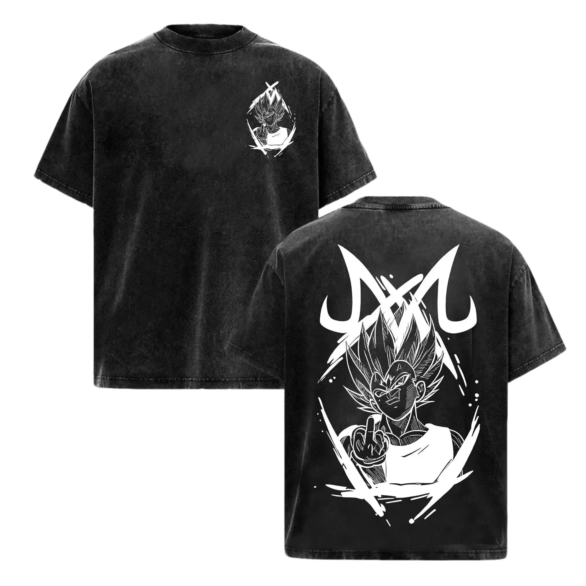 DBZ Majin Vegeta Unisex Summer outfits men streetwear 80s 90s graphic tees cotton Anime tank tops men gifts,funny graphic tee, men’s trendy t-shirts