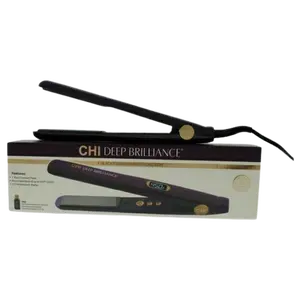 CHI Deep Brilliance 1″ Titanium Flat Iron GFDB12 – Fast-Heating Purple Styler with Free Serum
