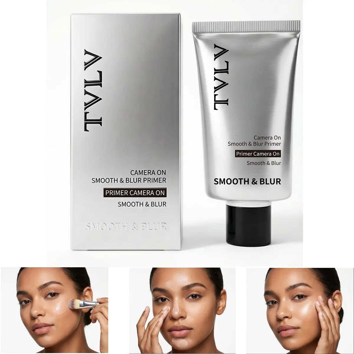 Camera On Smooth & Blur Primer - Pore Blurring, Long-Lasting Oil Control, Moisturizing, Hydrating Transparent Texture for Flawless Makeup Base