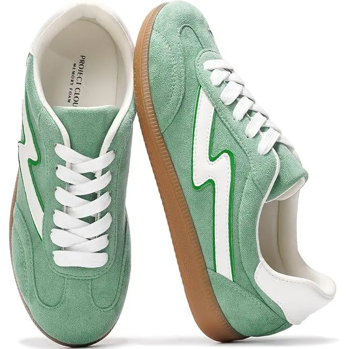 Project Cloud Women's | Lightweight Lace-up Memory Foam Sneakers Non-Slip Closed Round Toe Casual Sports Shoes Girl Footwear - Irita