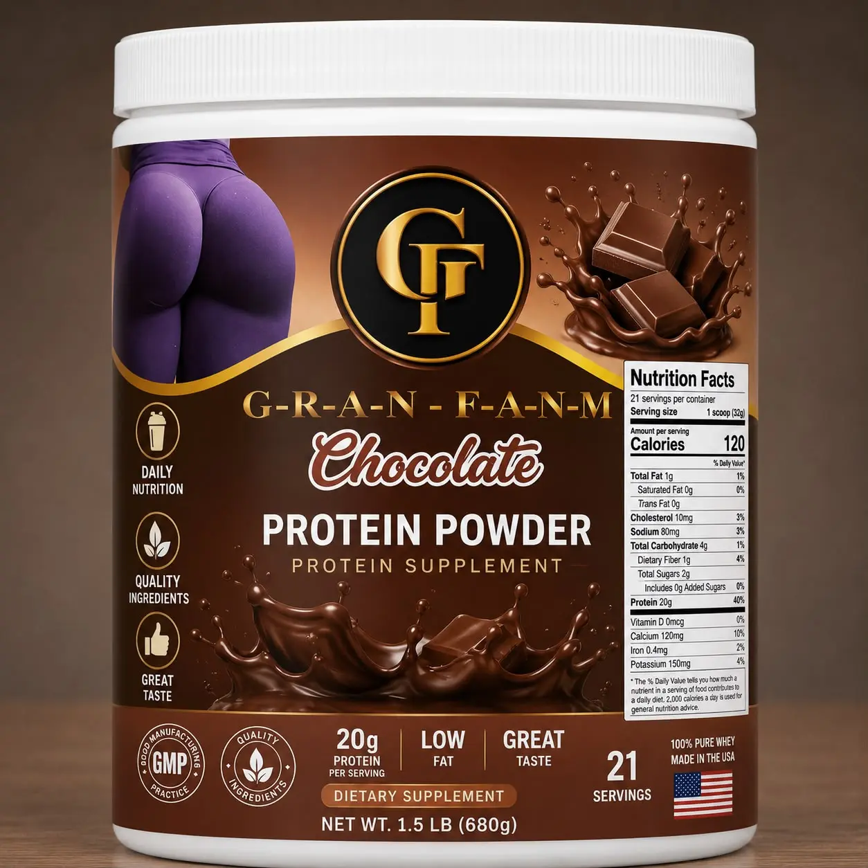 GRAN FANM PROTEIN powder chocolate