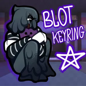 Blot Keychain, Keyring Dandy's World, Blot Dandys World Keychain, Small, Meaningful, And Full Of Character, Unique Keychains That Add Charm To Every Bag And Key.