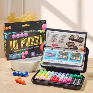 Wisdom Pyramid Intelligence Bead Puzzle Toy, 1 Set Educational Toy, High IQ Brain-burning Board Game, Educational Puzzle Toy for Kids, Montessori Puzzles Gift