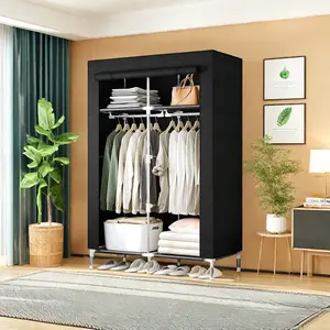 Portable Closet Organizers, Closet Organizer System Clothing Storage, Wardrobe with Shelves and Hanging Rod, Non-Woven Fabric Cover Furniture Home Deals For You Days
