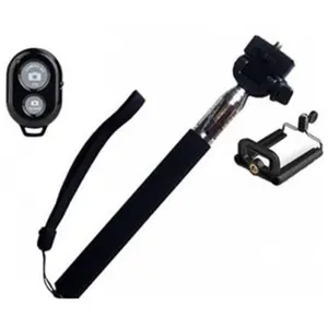 212 MAIN Extendable Handheld Selfie Stick Monopod with Wireless Bluetooth Remote Button, Tripod & Accessories for Smartphones, iOS/Android Devices, Ideal for Recording