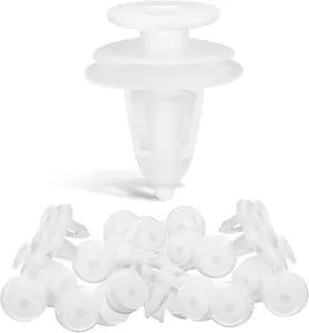 Nilight 40PCS Nylon Push-Type Door Panel Retainer Clips 6504014 - 8mm Hole, 2-Year Warranty, Reusable for Chrysler, Dodge & Plymouth Models (300M, Cirrus, Grand Caravan, Etc.)