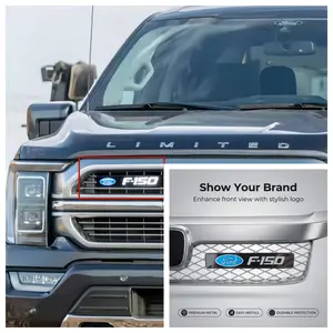 LED Illuminated Front Grille Logo Light Car Grille Badge Lamp LED Lights For Car Fit for Ford F-150 2004-2008 2009-2014 2015-2020 2021-2025 All Trims Raptor XL XLT Lariat Platinum Limited
