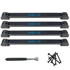 Seiko DY 5PC Magnetic Storage Organizer Tool Holder 1-Piece Telescoping Magnetic Pickup Tool Extendable Magnetic Pick Up Tools 4-Piece Wall Mount Rack Garage Organization Power Magnet Hanger Workbench Board Slatwall Van Organizers Mounted Hanging Strip