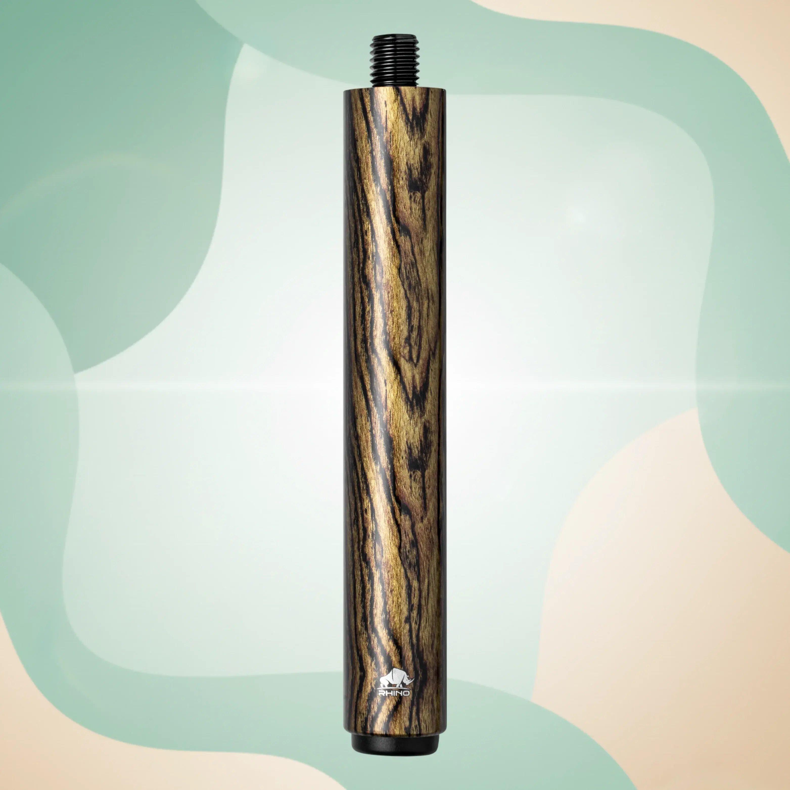 RHINO Retro Bocote 8-Inch Carbon Composite Cue Extension – Lightweight 4.5oz, 5/8-11 Bumper Joint, M10 Extension, ~32mm Collar