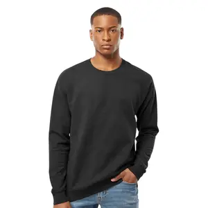 Tultex Men’s Crewneck Sweatshirt, 80/20 Cotton/Polyester Pullover Fleece Classic Fit Plain Casual Comfort Cozy Winter Sweater