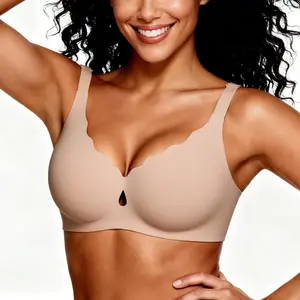 LUCKMEEY Bras for Women No Underwire Wave Push Up Wireless Bra Seamless Bras Full Coverage Bralettes Lift Everyday Bras FallFreshness Fabric#SummerVibe