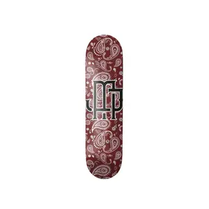 MJ Burgundy Paisley Skateboard