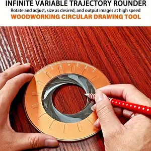 DIY Craft, Precision Metal Circle Drawing Tool  Adjustable, Smooth Line Creation, Ideal for DIY and Home Decor, Durable Metal Construction with Infinite Rotation Capability, Home Decor Projects|Professional Grade Tool|Highquality Compass