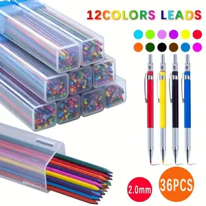 Mechanical Pencils Set, 40pcs/set Including 4 Pens & 36 Lead Cores, Student Office School Supplies, Office Stationery & Supplies, Art Mechanical Pencil