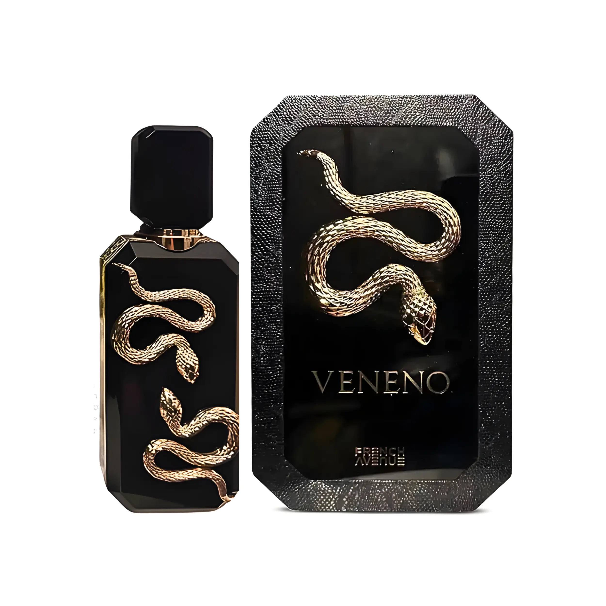 French Avenue Veneno Unisex Eau de Parfum Spray - Regular Edition, 3.4 fl oz/100 ml Bottle, Vanilla Signature Scent, Non Toxic Liquid, Daily Wear, Adults, Fragnance World Trading LLC, Foam, Box, Contains Neither, Distinct Fragrance