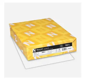 Neenah Index Cardstock, 8.5" x 11", 90 lb/163 gsm, White, Lightweight, 94 Brightness, 300 Sheets (91437)