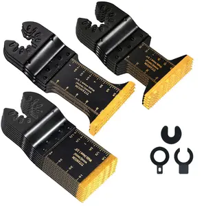 16 count Titanium Oscillating   Universal Multitool  for  Hard Material, Metal Nails, , Plastic, Oscillating Tool  Kit fit