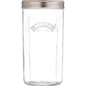 1 Litre Fermentation Jar Set Wide Mouth Glass Jar with  Valve Lid, Ceramic Weights & Recipe Booklet, Ideal for Small Batch Fermentation