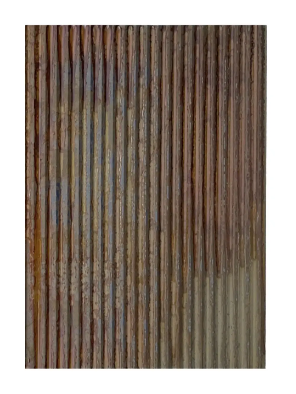 From Plain To Beautiful In Hours Vintage Rustic Tin Wainscoting Panels for Home Improvement - 2 ft. x 3 ft. Corrugated Colorado Steel Nail-Up Panels (5 Pack, 30 sq. ft./Case) with Elevated Rust Remedy