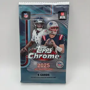 Topps Chrome Football 4-Card Collectible Pack
